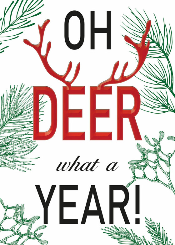 Weihnachtskarte: What a Year