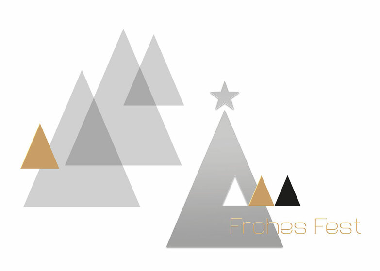 Weihnachtskarte: Triangles